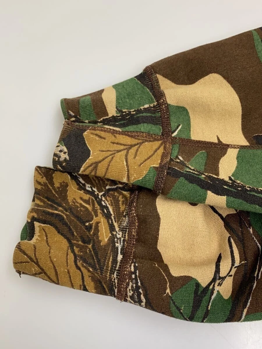 Felpa Supreme con cappuccio M cotone kaki mimetica usata