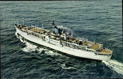 Ak MS Seven Seas, Europa Canada Linie, Dampfer - 4159523