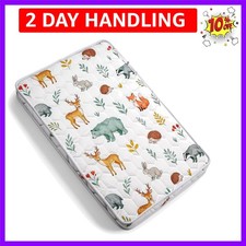 Pack and Play Mattress Pad 38x26x1.5   Non-Slip Bottom  Breathable Playpen M...