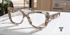 TORY BURCH TY2156U 2026 Crystal Brown Tortoise Demo Lens 53 m Women's Eyeglasses