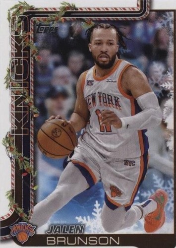 2025-26 Topps Holiday #SSB-JB Jalen Brunson SP Cookie Back