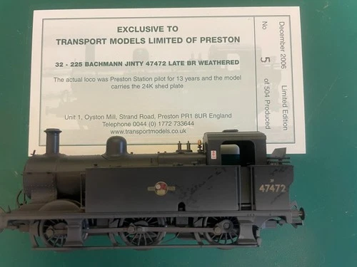 Bachmann Jinty Steam Locomotive (special edition)