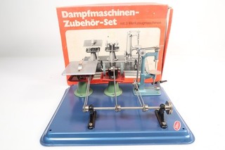 Wilesco Steam Engine Accessories Set With 3 Machine Tools In Original Box
