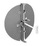 AirMate 800DO_06-BR 6 Ammortizzatore a farfalla rotondo a scatto in acciaio smaltato marrone 0,025