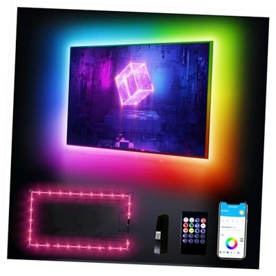 DAYBETTER LED Lights for TV 14.8ft,TV LED Backlight for 65-75Inch, RGB Behind 