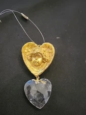 Christmas Vintage Dept. 56 Heart Angel Ornament Gorgeous