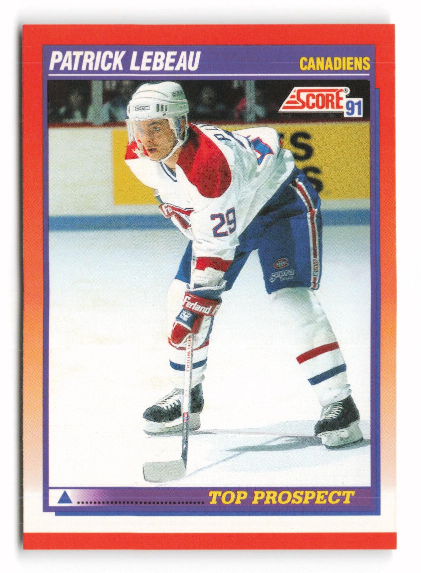 1991-92 Score Canadian Bilingual #280 Patrick Lebeau Rookie Montreal RC