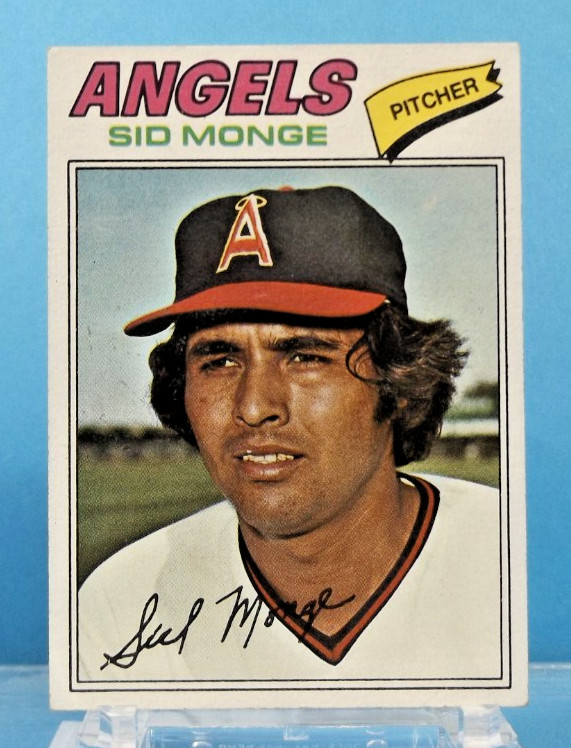 1977 Topps #282 - Sid Monge - California Angels - Near Mint