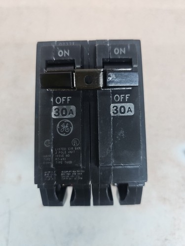 GE THQB2130 30 Amp 120/240 VAC 2 Pole Type THQB Bolt-On Circuit Breaker