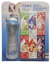 Cirkul 22oz Plastic Water Bottle Starter Kit With Lid 6 Flavor Cartridges