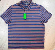 NWT IZOD Men's Golf Swing Flex Elite Striped Polo Shirt Size XL