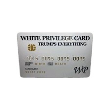 W. Privilege Card Novelty Plastic Credit Card Trump MAGA Joke Funny Card