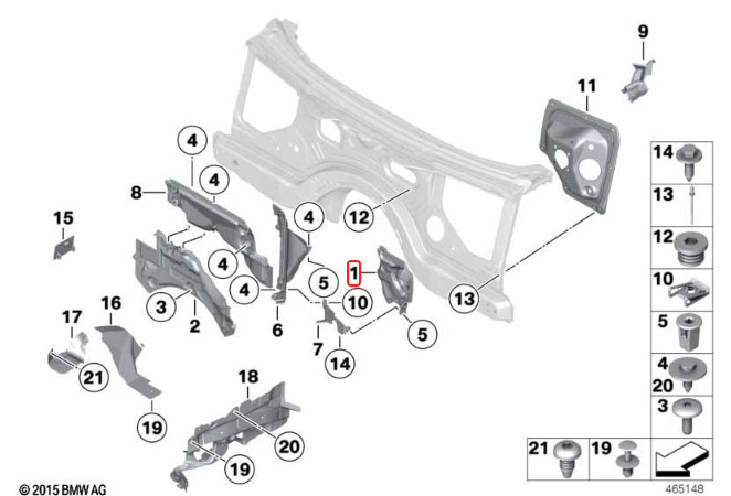 2009-2023 Rolls Royce Dawn RR6 Engine Bulk Head Lower RH Trim Panel Section OEM