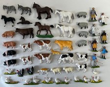 COLLEZIONE DI ANIMALI E FIGURE VINTAGE BRITAINS FARM PLASTIC ANNI 70 (AGRICOLTORI)