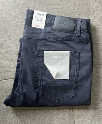   NEU-HATTRIC-ULTRA-LIGHT-CHINO-HOSE-PARKER-BLAU-NEU  