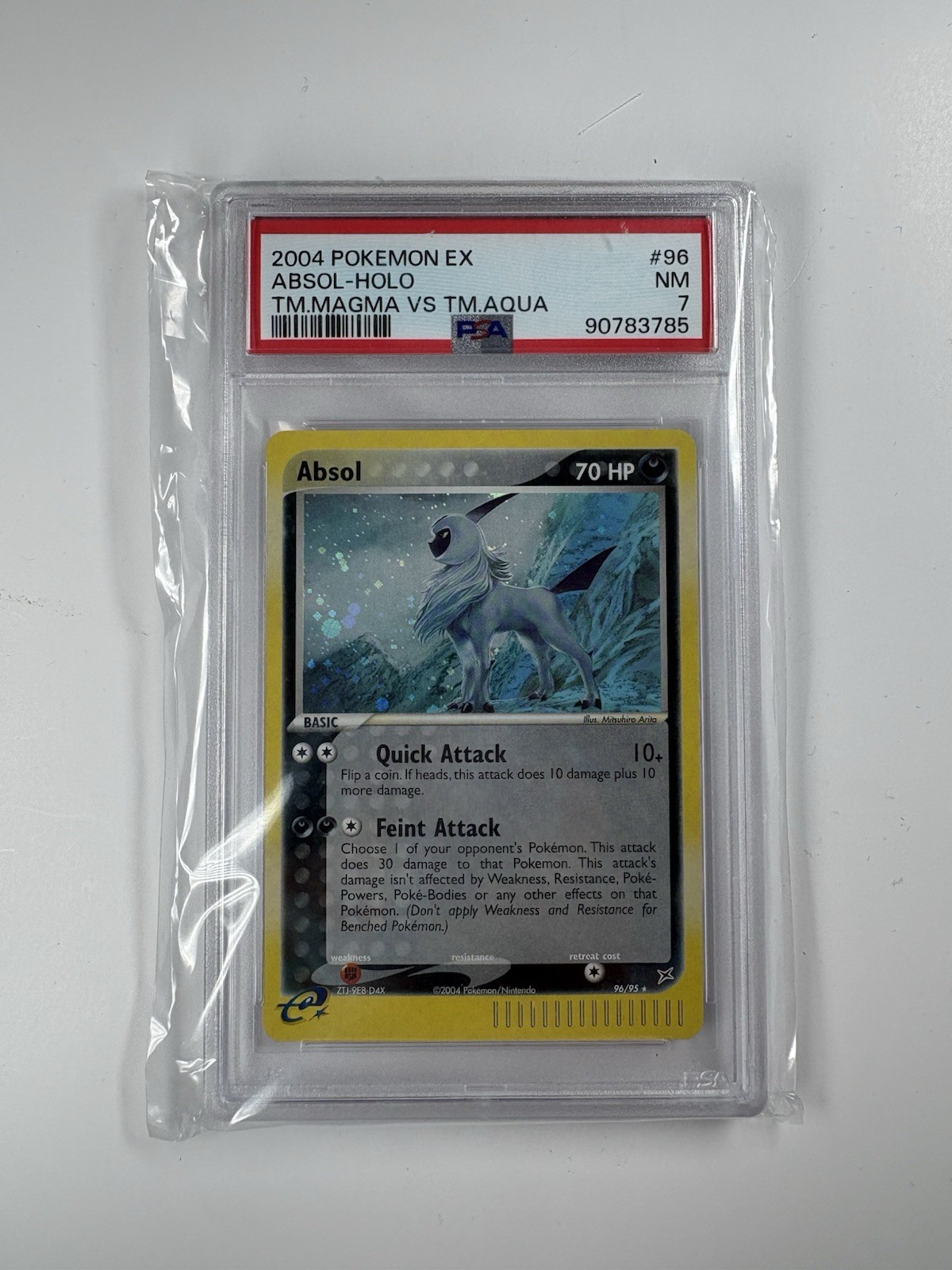 Absol Holo 96/95 Team Magma Vs Team Aqua Pokemon PSA 7