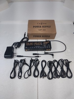 Caline CP-04 Guitar Multi Pedal Power supply-w/9v,12v,18v outputs-USB-Open Box