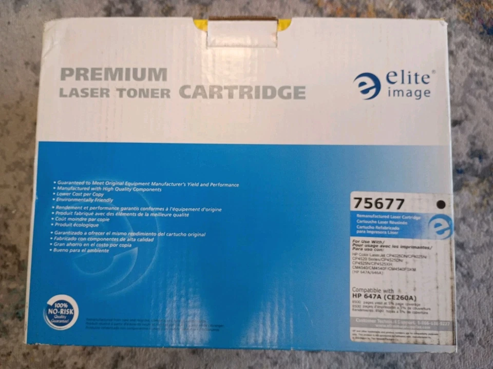 Elite Image 75677 Black Toner - HP 647A - CE260A - Image 2 of 4