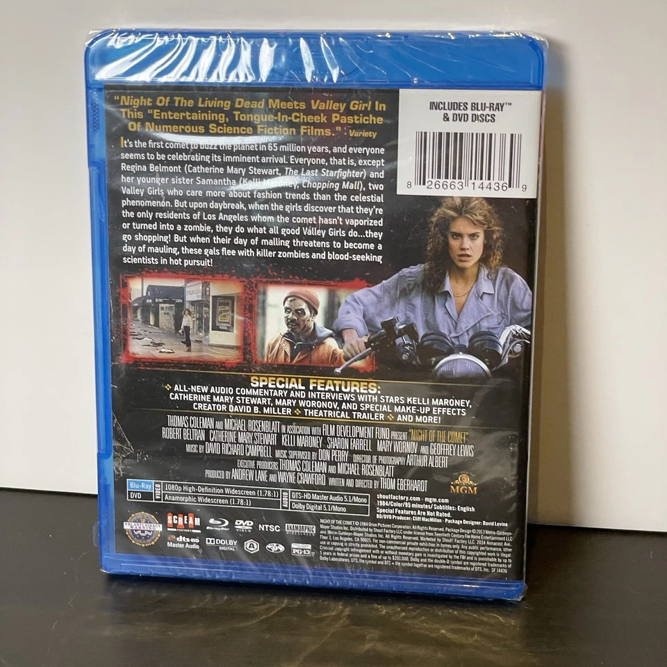 Night of the Comet (Collector's Edition) Blu-ray + DVD Combo Pack New Sealed Foto 2 de 4