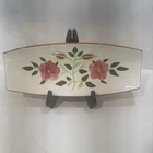 Vintage Stangl Pottery Wild Rose 15”x6” Serving Fruit Candy Bread Vegetable Dish