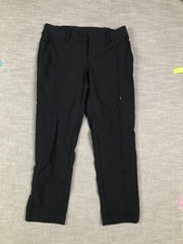 Athleta Pants Womens 6 Black Stretch Hiking Ankle Zip Pocket Outdoor Travel