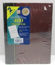 NEW with damage - THOMPSON 3-RING SLIP-IN PHOTO ALBUM, HOLDS 400 4"X6" PHOTOS