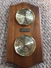 Vintage Airguide Instrument Co A-10002 Thermometer/Humidity & A-10005 Barometer