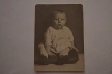 Cute Baby Boy Real Photo Postcard RPPC (identified on back).