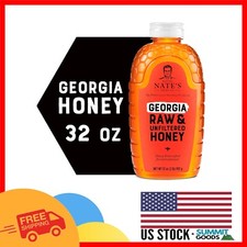 100 Pure Raw Honey from Georgia, 32 oz Squeeze Bottle   Organic Sweetener