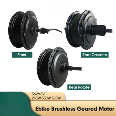 Ebike Brushless Hub Motor with Waterproof 9 Pin Connector 36V/48V