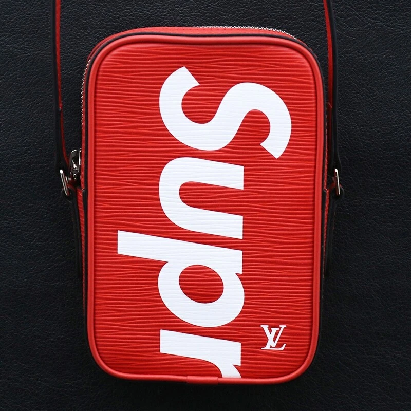 Authenticated used Louis Vuitton Shoulder Bag EPI Supreme Danube PM Coquelicot (Red White) M53417, Women's, Size: (HxWxD): 22cm x 16cm x 7cm / 8.66