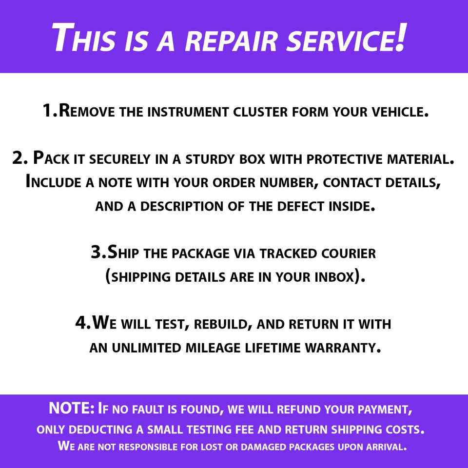 Volkswagen Polo 2009-2018 (Mk5) Dashboard Instrument Cluster Repair Service - Image 2 of 3