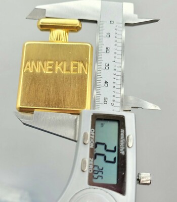 Anne Klein Matte Goldtone Signature Perfume Bottle Brooch  Anne Klein Signature Matte Goldtone Perfume Bottle Brooch Pin main image 0