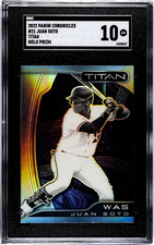 2022 Panini Chronicles Juan Soto Titan HOLO PRIZM SGC 10 GEM MINT
