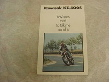 Vintage Kawasaki original color KZ-400S brochure