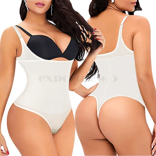 Fajas Colombianas Reductoras Levanta Cola Post-Surgery Slimmer Thong Body Shaper - Picture 23 of 27