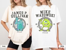 Disney Pixar Monsters Inc Mike and Sully Est 2001 Unisex Adult Kid Tee 660332
