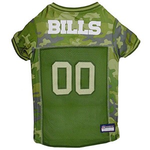 Pets First NFL BUFFALO BILLS CAMOUFLAGE DOG JERSEY, X &hellip;