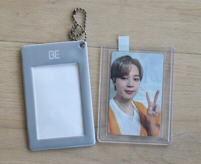 BTS BE (Essential Edition) Weverse POB Jimin Photo Card Official with cardholder