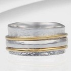 Lovely 925 Sterling Silver Spinner Ring Handmade Jewelry Gift For Women F-169