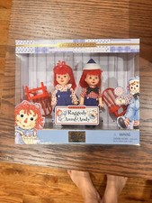 Raggedy ann and andy barbie collectibles in box 
