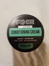 Axe Styling Conditioning Cream   Low Hold/Medium Shine Natural Look 2.64 oz 2qty