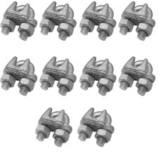 10 Pc Marine Wire Rope Cable Clips Cable Clamp 1/2'' Drop Forged Galvanized