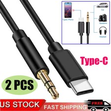 2X USB Type C to 3.5mm Headphone Audio Jack Adapter Cable For iPhone 17 Android