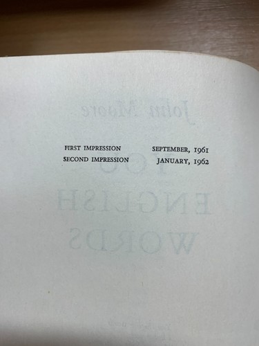 1962 JOHN MOORE "YOU ENGLISH WORDS" LANGUAGE VINTAGE HARDBACK BOOK (P3) - Picture 6 of 16