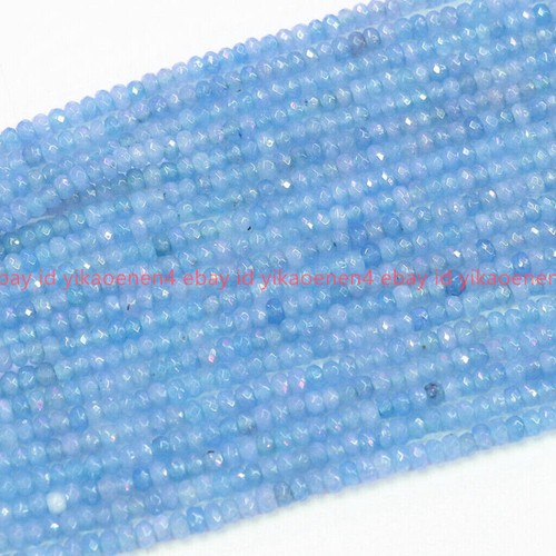 Faceted 2x4mm Genuine Natural Rondelle Gemstone Abacus Loose Beads 15" Strand - Picture 23 of 29