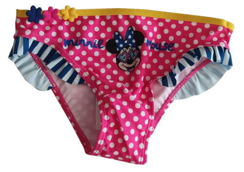 Minnie Maus Badehose Bikinihose Badeslip Badeanzug Pink-Weiß gepunktet (Auswahl) - Bild 1 von 6