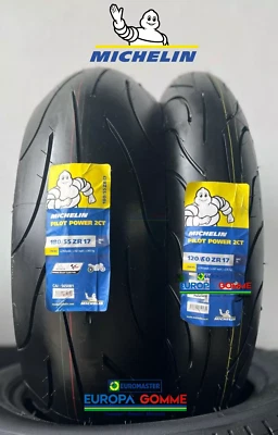COPPIA 120/60 ZR17 + 180/55 ZR17 MICHELIN DOT 2025 PILOT POWER 2CT BIMESCOLA
