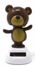 Solar Dancing BEAR Brown Bobblehead Toy CAR DASHBOARD Dance Toys GREAT GIFT IDEA