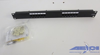 SHAXON MP117HA128 CAT 6 Patch Panel, 12 port, RJ45-110
